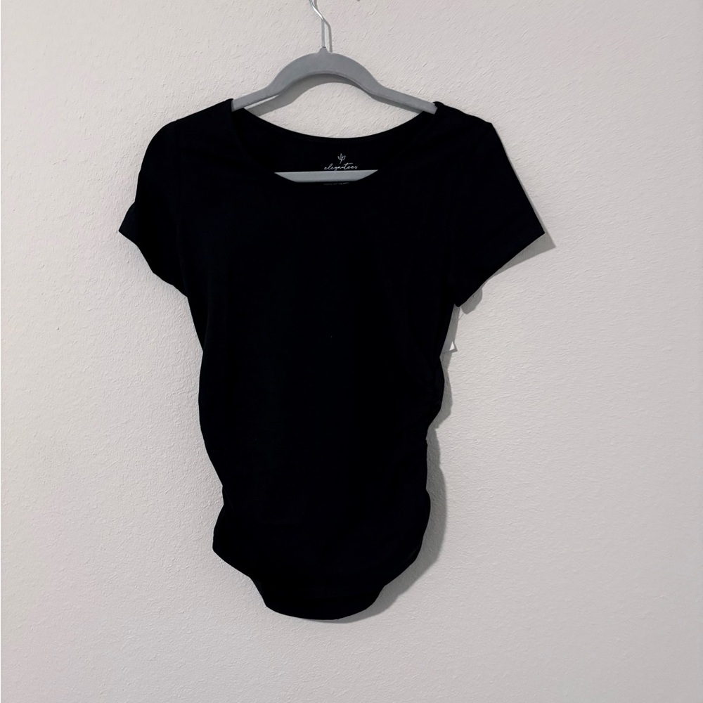 Elegantees Fiona Tee in Black